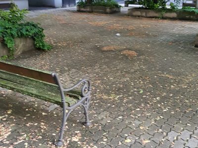 Iroda elött park